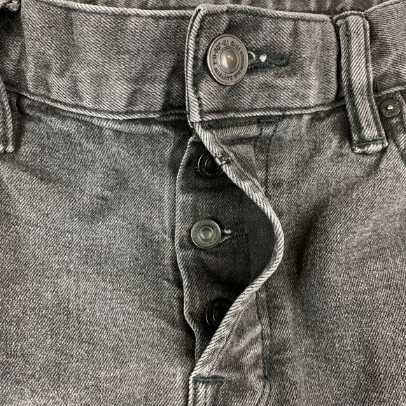 AllSaints Mens Pants 30x32 Gray Rex Slim Fit Soft Stretch Denim Jeans Distressed - Picture 4 of 11